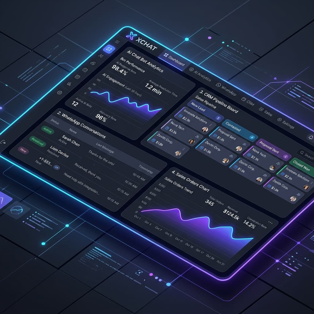 Xchat Dashboard Mockup